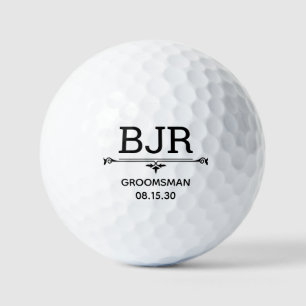 Personalisierte Golfbälle für den Trauzeugen