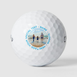 Personalisierte Golfbälle für Ihr Foto und benutze