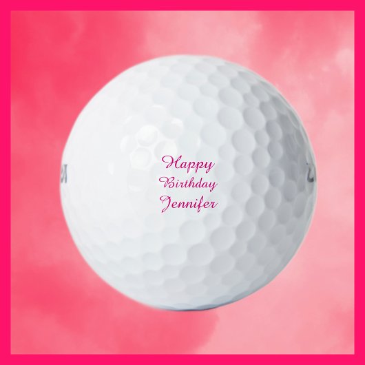 Personalisierte Golfbälle, Geburtstag für sie Golfball