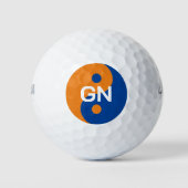 Personalisierte Golfbälle mit dem Yin Yang Logo (Vorderseite)