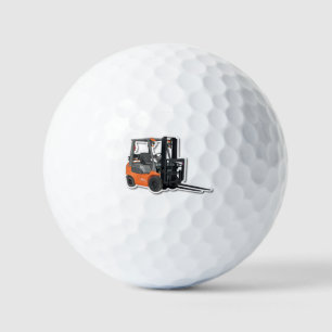 Personalisierte Golfbälle mit Gabelstapler-Design