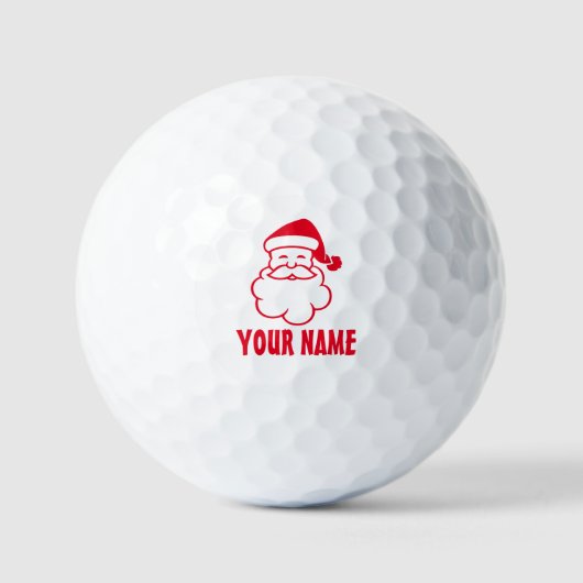 Personalisierte Golfbälle mit niedlichem Santa Car (Vorderseite)