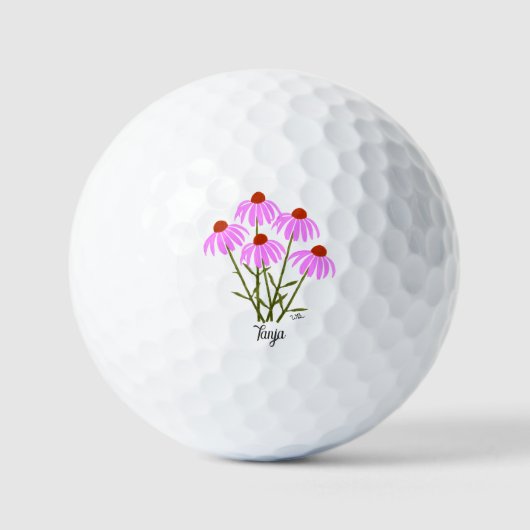 Personalisierte Golfbälle mit Purpurhutförmigen So (Vorderseite)