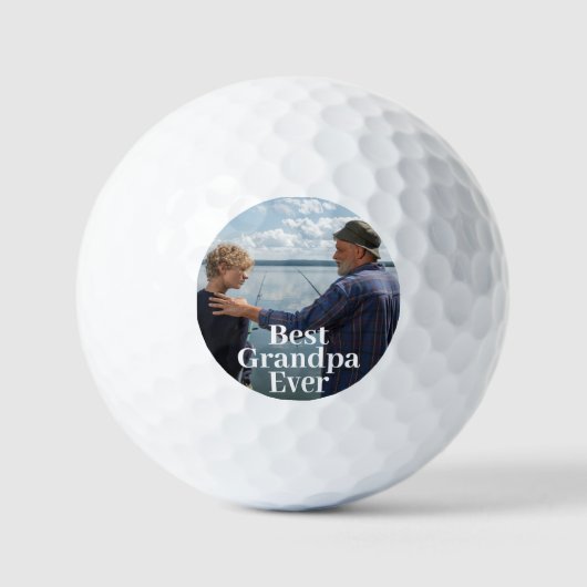 Personalisierte Golfbälle Opa Foto (Vorderseite)