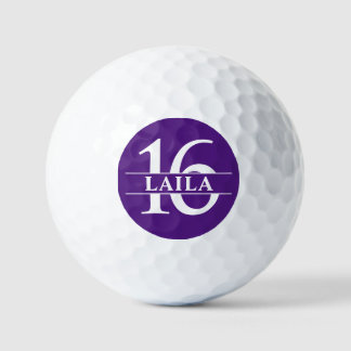 Personalisierte Golfbälle - Violett