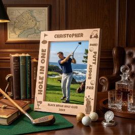 Personalisierte Golfbegriffe und Icons Geätzte Rahmen