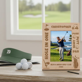 Personalisierte Golfbegriffe und -Symbole Geätzte Rahmen