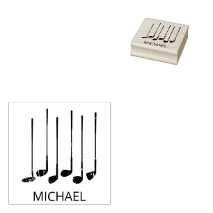 Personalisierte Golfclubs Gummistempel
