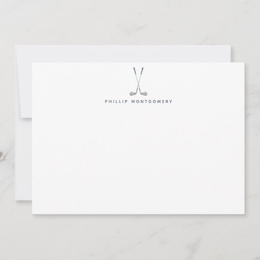 Personalisierte Golfclubs Mitteilungskarte (Vorderseite)