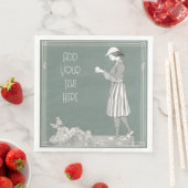 Personalisierte Golfer der Frau - Set von 50 Serviette (Beispiel)