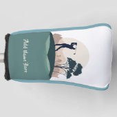 Personalisierte Golfer Design Putter Abdeckung Golf Headcover (Vorderseite)