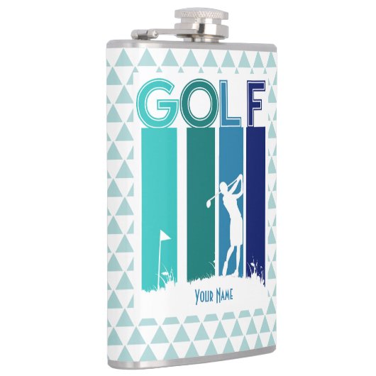 Personalisierte Golfer-Flasche Flachmann (Rechts)