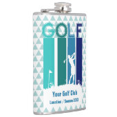 Personalisierte Golfer-Flasche Flachmann (Rechts)