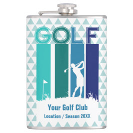Personalisierte Golfer-Flasche Flachmann