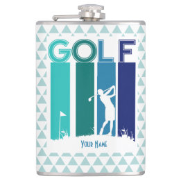 Personalisierte Golfer-Flasche Flachmann