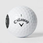 Personalisierte Golfer Monogram Initialen Modernes Golfball (Logo)