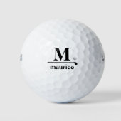 personalisierte Golfer-Monogramm Golfball (Vorderseite)