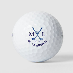 Personalisierte Golfer Name Crossn Clubs Golfball