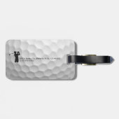 Personalisierte Golfer-Name-Dellen Gepäckanhänger (Rückseite horizontal)