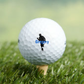 Personalisierte Golfer-Silhouette Golfball (Insitu T-Shirt)