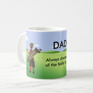 Personalisierte Golfer-Tasse Kaffeetasse
