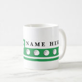 Personalisierte Golfer-Tassen Kaffeetasse (VorderseiteRechts)