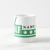 Personalisierte Golfer-Tassen Kaffeetasse (Mittel)