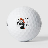 Personalisierte Golferin Callaway Golfbälle (Vorderseite)