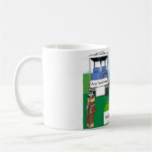 Personalisierte Golffreunde - Ein paar Cartoon Kaffeetasse (Links)