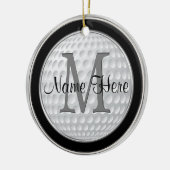 Personalisierte Golfgeschenke für Herren, Golfverz Keramikornament (Links)