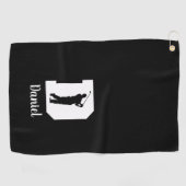Personalisierte Golfhandtuch (Horizontal)