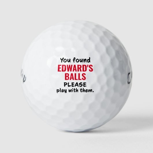 Personalisierte Golfplätze Funny Love Ball Sprichw (Vorderseite)