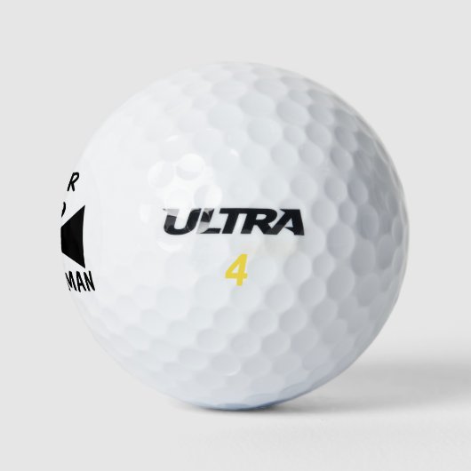 Personalisierte Golfplätze für Trauzeuge - Trauzeu Golfball (Logo)