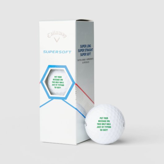 Personalisierte Golfplätze Golfball (Verpackung)