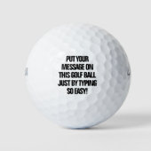 Personalisierte Golfplätze Golfball (Vorderseite)