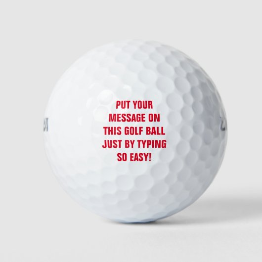 Personalisierte Golfplätze Golfball (Vorderseite)