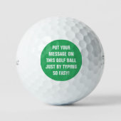 Personalisierte Golfplätze Golfball (Vorderseite)