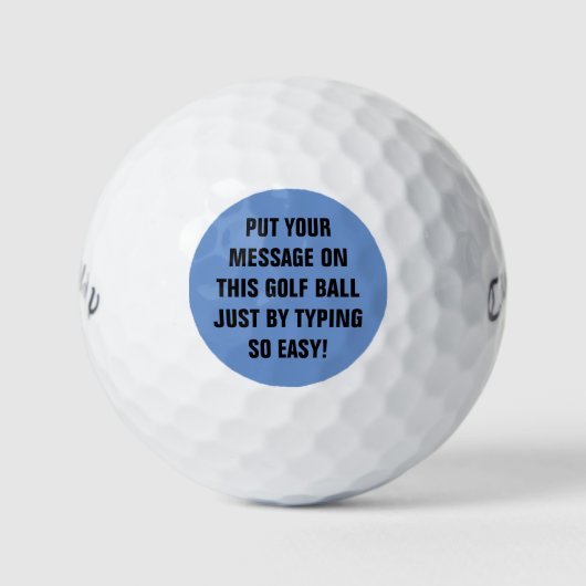 Personalisierte Golfplätze Golfball (Vorderseite)