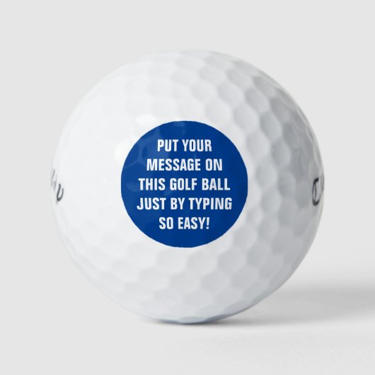 Personalisierte Golfplätze Golfball (Vorderseite)