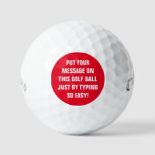 Personalisierte Golfplätze Golfball (Vorderseite)