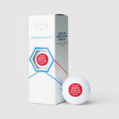 Personalisierte Golfplätze Golfball (Verpackung)