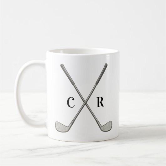 Personalisierte Golfschläger Kaffeetasse (Links)