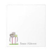 Personalisierte Golfschläger Notizblock (Vorderseite)