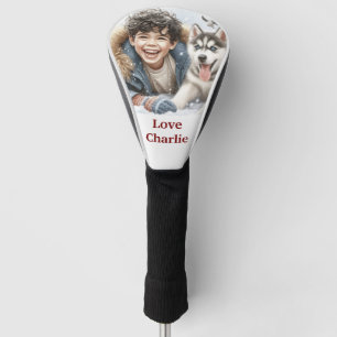 Personalisierte Golfschlägerkopfabdeckung mit Name Golf Headcover