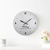 Personalisierte Golfuhr Große Wanduhr (Zuhause)