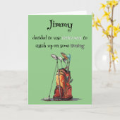 Personalisierte Golfvermietung Karte (Gelbe Blume)