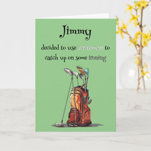 Personalisierte Golfvermietung Karte (Gelbe Blume)