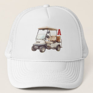 Personalisierte Golfwagen-Club-Name-Trucker-Mütze Truckerkappe