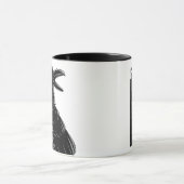 Personalisierte Goth Mama, Raven & Skull 2 Seite Tasse (Zentrum)
