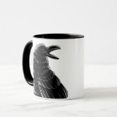 Personalisierte Goth Mama, Raven & Skull 2 Seite Tasse (Vorderseite Links)